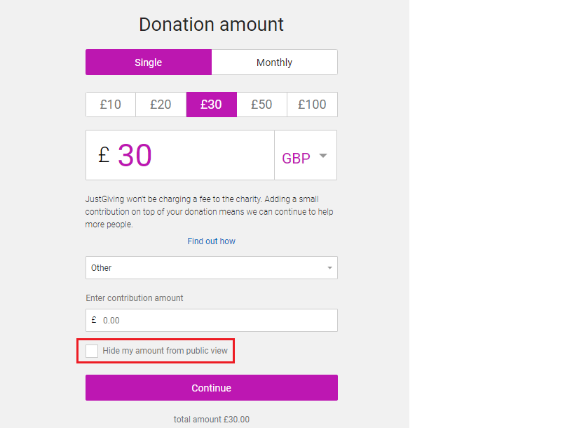 How Can I Donate Anonymously Or Hide The Donation Amount Justgiving Help