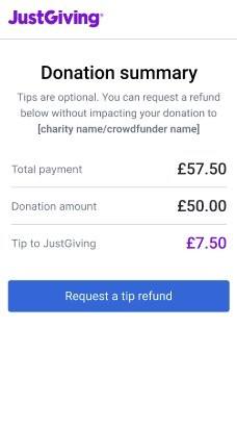 A screenshot of a donation form

AI-generated content may be incorrect.